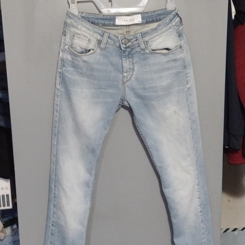IRO Skinny Distressed Light Blue Jeans - Size 26